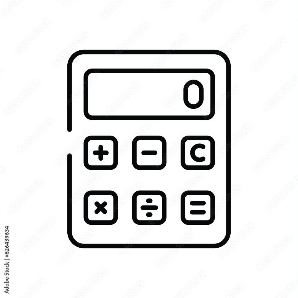 Calculator vector icon Calculator vector icon