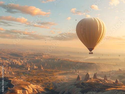 Majestic Hot Air Balloon Ride Over the Enchanting Landscape of Cappadocia Turkey s Natural Wonder