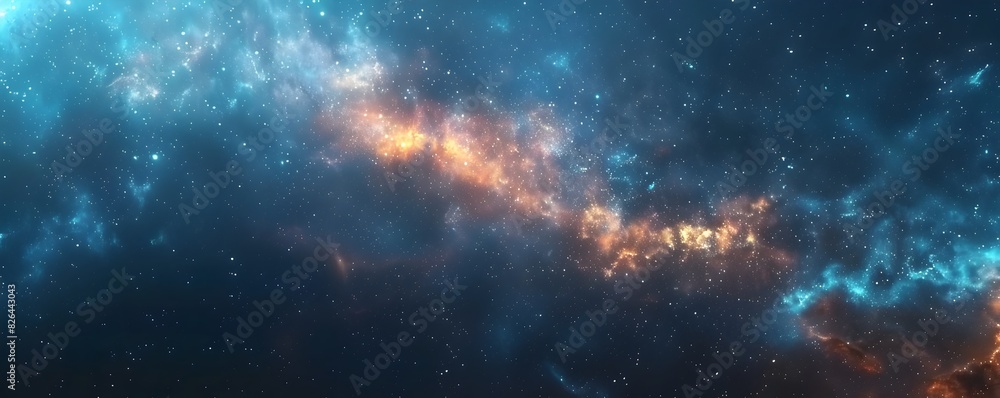 Backdrop of vast cosmic space and twinkling stars for presenting advanced astronomy equipment and scientific technology concepts Backdrop of vast cosmic space and twinkling stars for presenting advanced astronomy equipment and scientific technology concepts