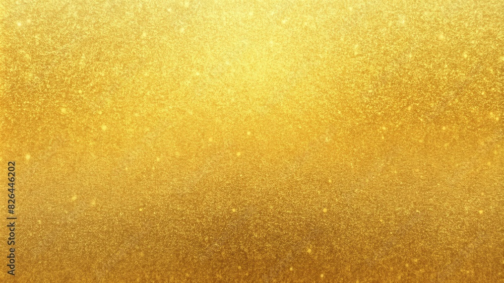Gold background grainy gradient abstract dark light noise texture.