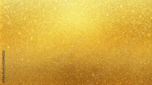 Gold background grainy gradient abstract dark light noise texture. photo