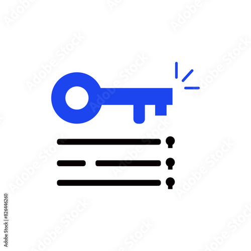 key takeaway with minimal checklist. flat simple trend modern logo graphic design isolated on white. concept of highlight the main points in the report or