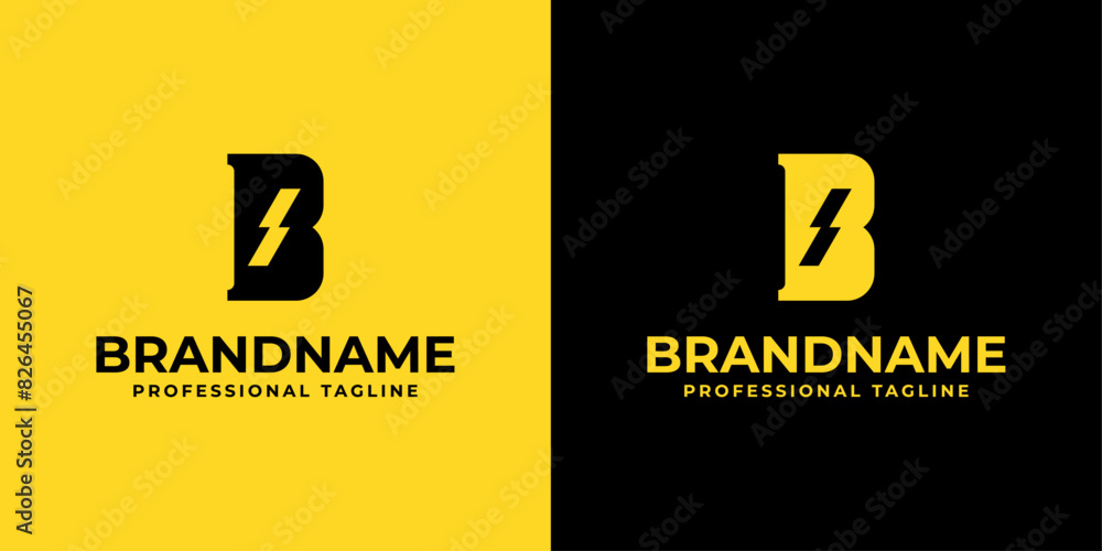 Letter B Power or BS Logo, for any business related to Energy or electricity with B, BS, or SB initials Letter B Power or BS Logo, for any business related to Energy or electricity with B, BS, or SB initials