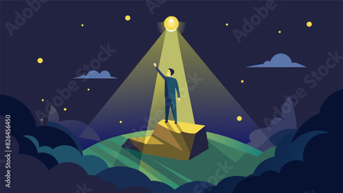 In a world that can be dark be the light of hope for others.. Vector illustration