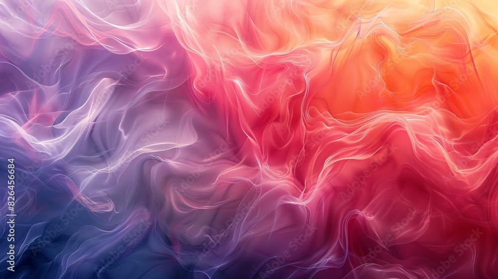 Fototapeta premium Abstract Gradients Visuals: A photo showcasing abstract visuals with gradient color schemes