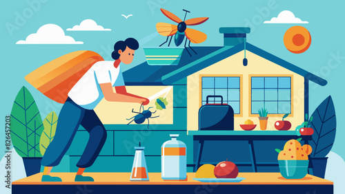 Eco-Friendly Pest Control in Home Garden Scene