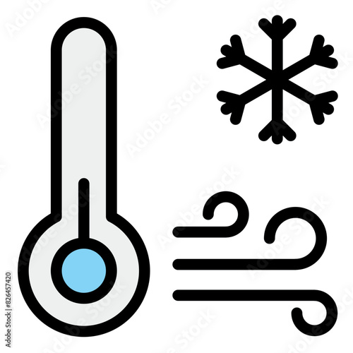 Freeze Icon in Filled Line Style