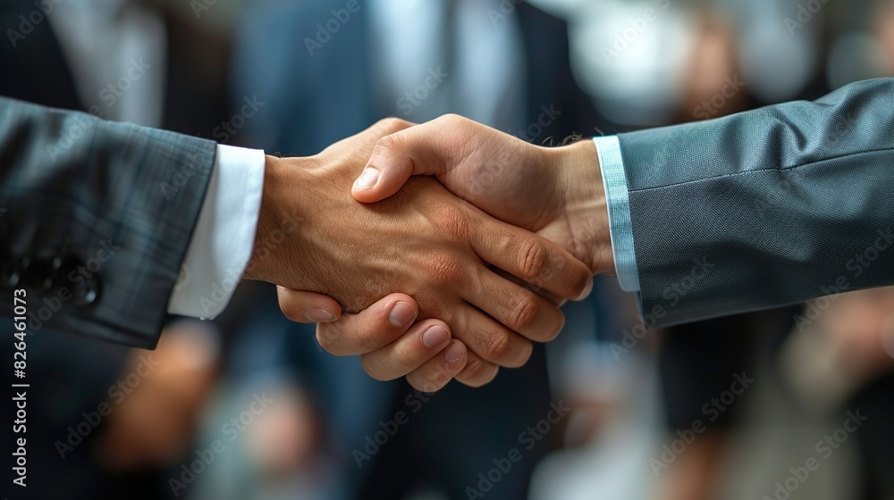 Handshakes exchanged between business partners, signifying successful deals and partnerships in the financial sector. Handshakes exchanged between business partners, signifying successful deals and partnerships in the financial sector.