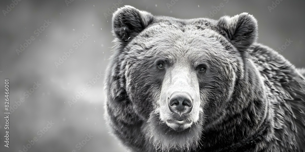 Monochrome image of fierce grizzly bear perfect for various design projects. Concept Wildlife Photography, Monochrome Images, Grizzly Bears, Design Inspiration Monochrome image of fierce grizzly bear perfect for various design projects. Concept Wildlife Photography, Monochrome Images, Grizzly Bears, Design Inspiration