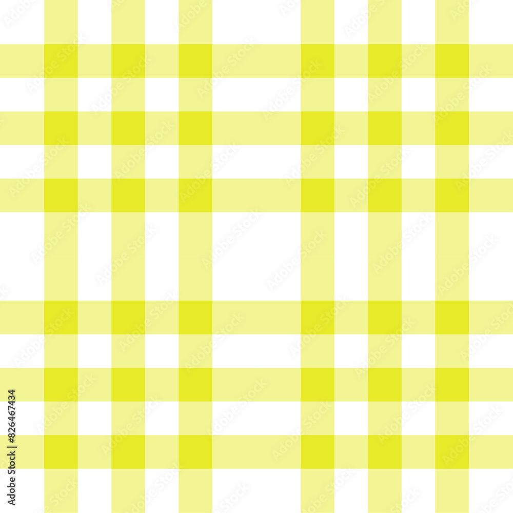 Retro green and yellow checkered tablecloth fabric for picnic