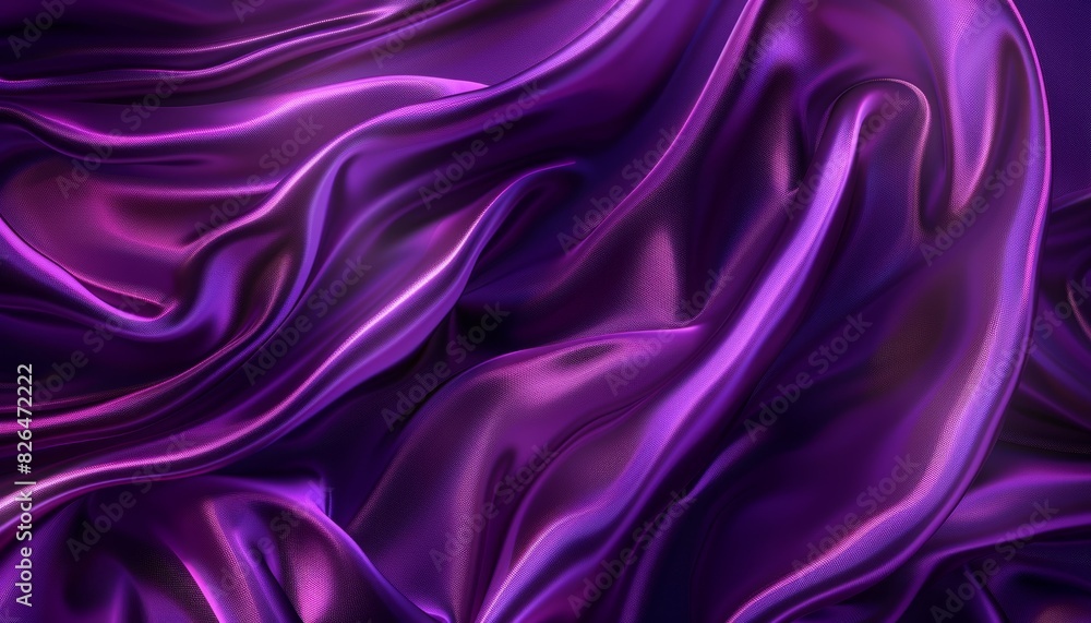 Obraz premium A rich purple silk background, perfect for elegant or high-class themed designs and presentations