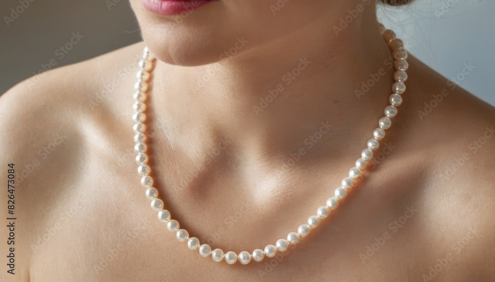 Pearls for every occasion: A white pearl necklace is a versatile accessory that can be dressed up or down