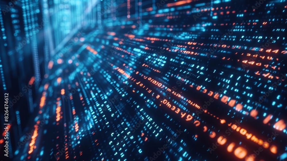 Abstract digital data background. Futuristic technology and information network concept with dynamic lines and glowing patterns. Abstract digital data background. Futuristic technology and information network concept with dynamic lines and glowing patterns.