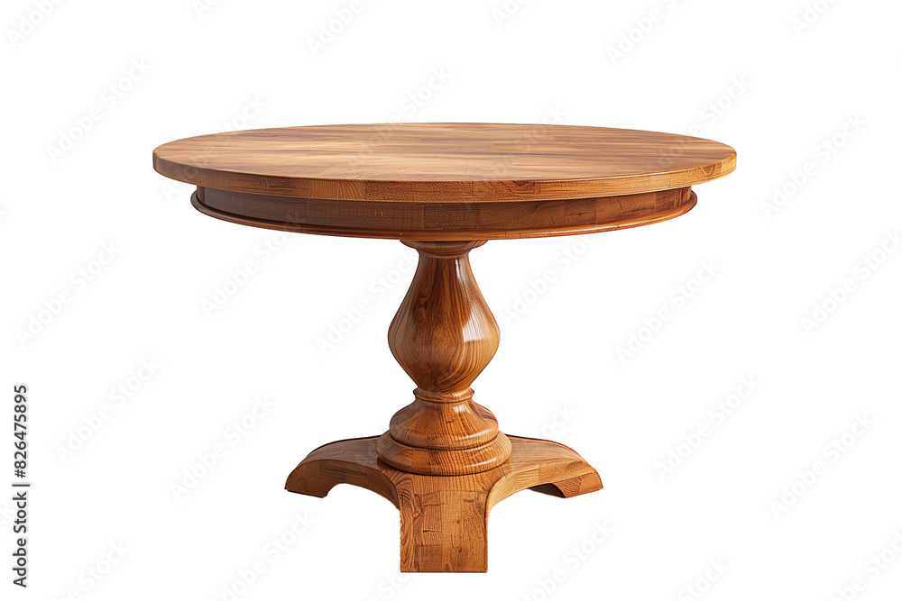 Wooden Table isolated on transparent background. Cut out Wooden Table isolated on transparent background. Cut out