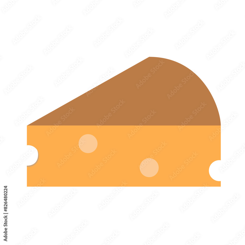 穴あきチーズのイラスト 穴あきチーズのイラスト