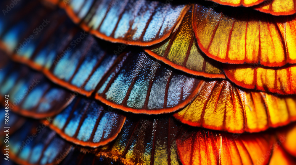 Vibrant Fish Scales Macro Vibrant Fish Scales Macro