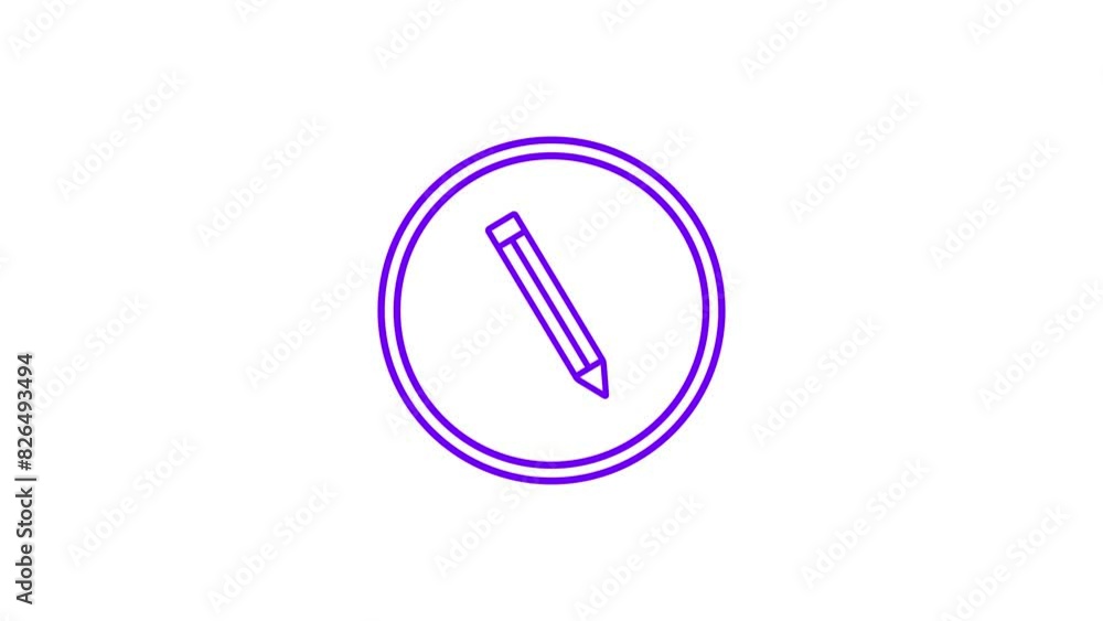 Animated of pencil icon. pen icon animation concept 4k
Animated of pencil icon. pen icon animation concept 4k