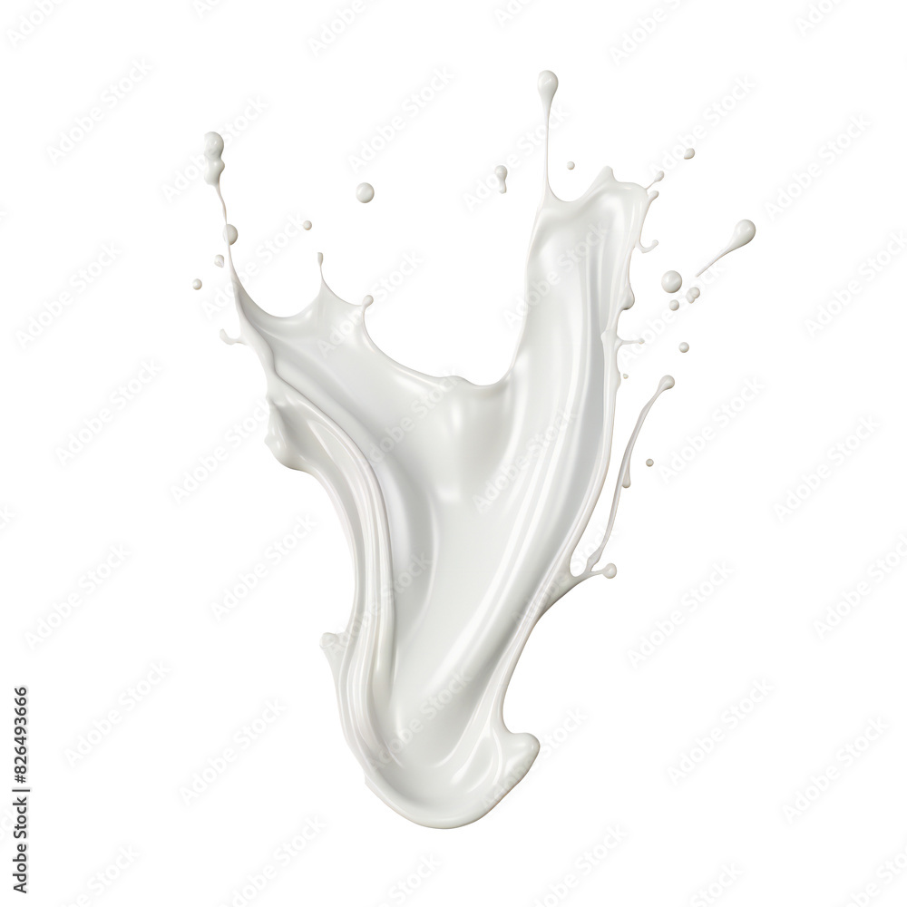 Milk splash on transparent background Milk splash on transparent background