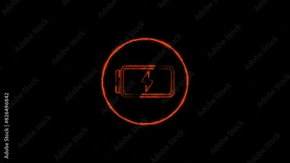 Abstract glowing neon battery charging icon. power and electricity accumulator battery. Abstract glowing neon battery charging icon. power and electricity accumulator battery.