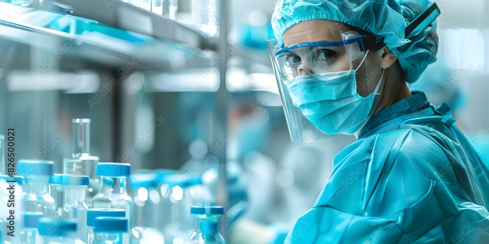 Healthcare professionals conduct medical research in a laboratory using advanced technology. Concept Medical Research, Healthcare Professionals, Laboratory Setting, Advanced Technology Healthcare professionals conduct medical research in a laboratory using advanced technology. Concept Medical Research, Healthcare Professionals, Laboratory Setting, Advanced Technology