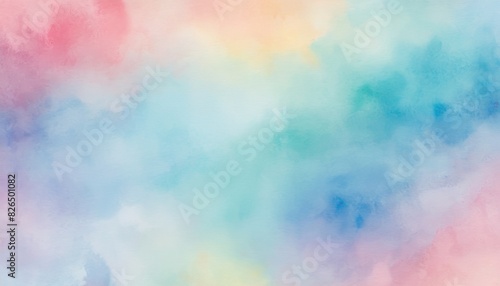 Pastel Watercolor Background: A Delicate Touch of Soft Colors © Eliane