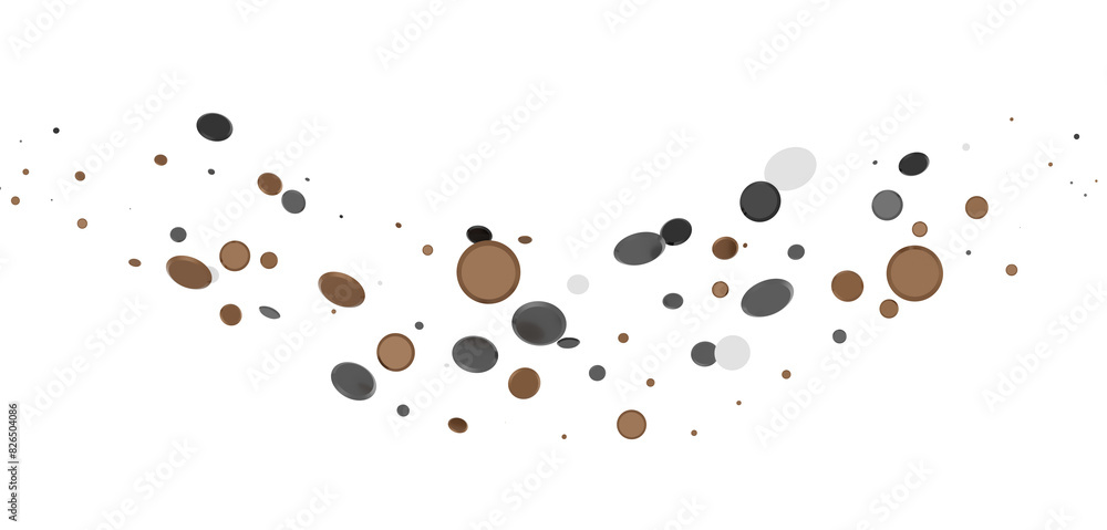 Multicolor confetti abstract background with a lot of falling pieces, isolated on a white background. Festive decorative tinsel element for design Multicolor confetti abstract background with a lot of falling pieces, isolated on a white background. Festive decorative tinsel element for design