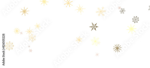 Wallpaper Mural Snowflake Whirlwind: Exquisite 3D Illustration of Descending Christmas Snowflakes in Motion Torontodigital.ca