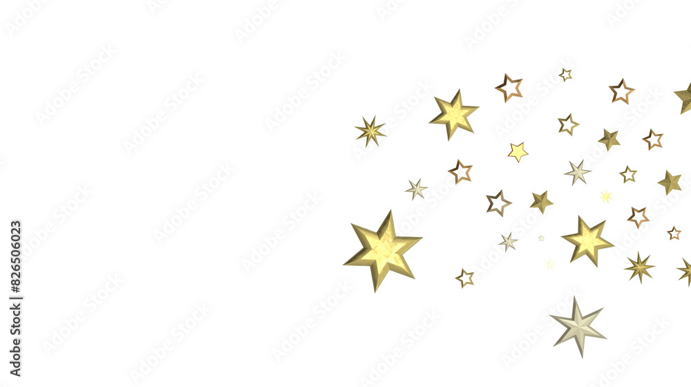Celestial Downpour: Experience the Marvel of a 3D Gold Stars Rain Celestial Downpour: Experience the Marvel of a 3D Gold Stars Rain