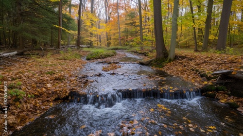 Cascading Colors  A Dance of Autumn Leaves