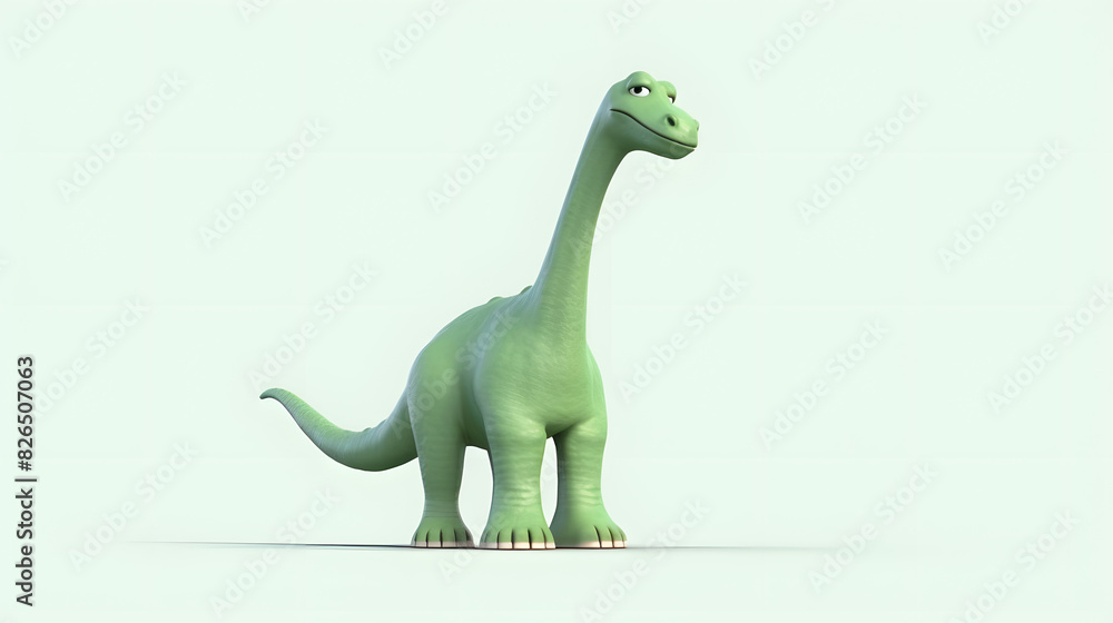 Fototapeta premium Diplodocus 3d Cartoon