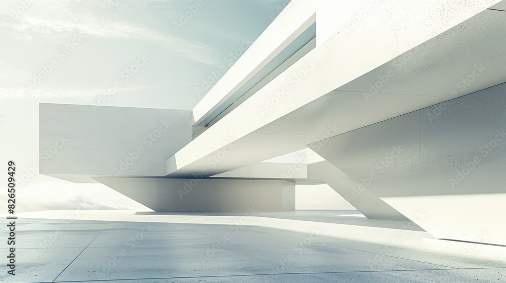 Minimalist architectural composition with clean white surfaces and organic curves, creating a sense of harmony and balance in the design aesthetic. Minimalist architectural composition with clean white surfaces and organic curves, creating a sense of harmony and balance in the design aesthetic.