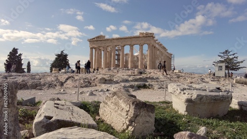 Obraz na płótnie Athens 05,22,2024 Acropolis in Greece, Parthenon in Athens , famous Greek tourist attraction, Ancient Greece landmark - sigthseeing destination Unesco Heritage world w salonie