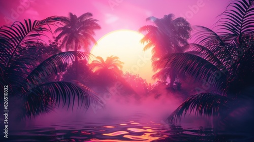 beautiful tropical sunset on ocean beach professional photography © AJWA TUL EMAAN