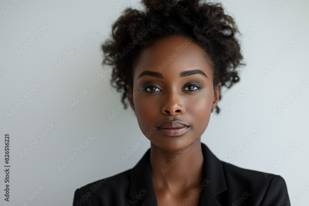 Portrait of a businesswoman in a suit. Portrait of a businesswoman in a suit.