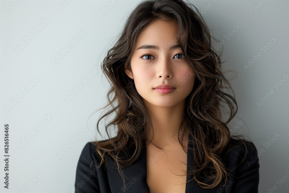 Portrait of a businesswoman in a suit. Portrait of a businesswoman in a suit.