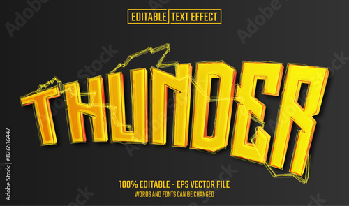 thunder editable text effect