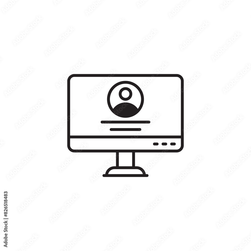 Profile icon design with white background stock illustration Profile icon design with white background stock illustration