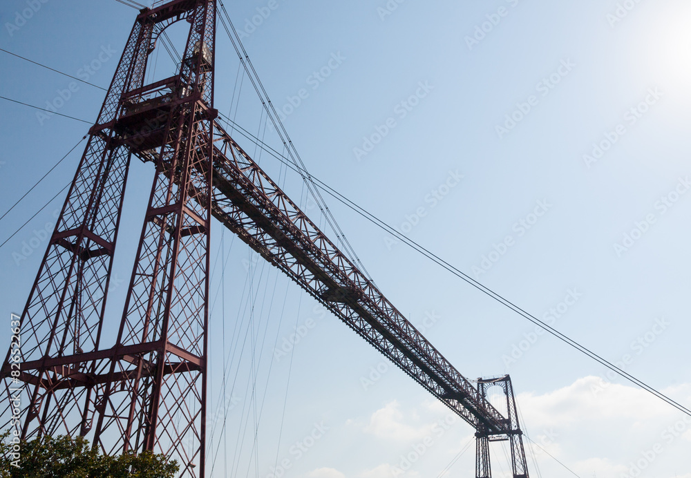 Vizcaya bridge between Portugalete and Las Arenas, Spain