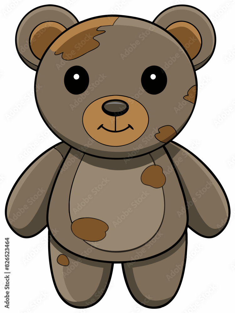Fototapeta premium teddy bear on white