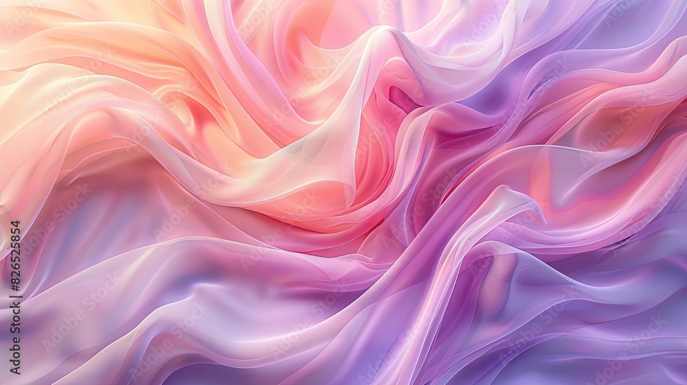 Abstract background with flowing, intertwined stripes in soft pastel colors, creating a harmonious effect Abstract background with flowing, intertwined stripes in soft pastel colors, creating a harmonious effect
