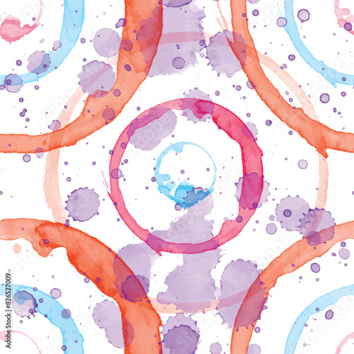 Watercolor seamless pattern