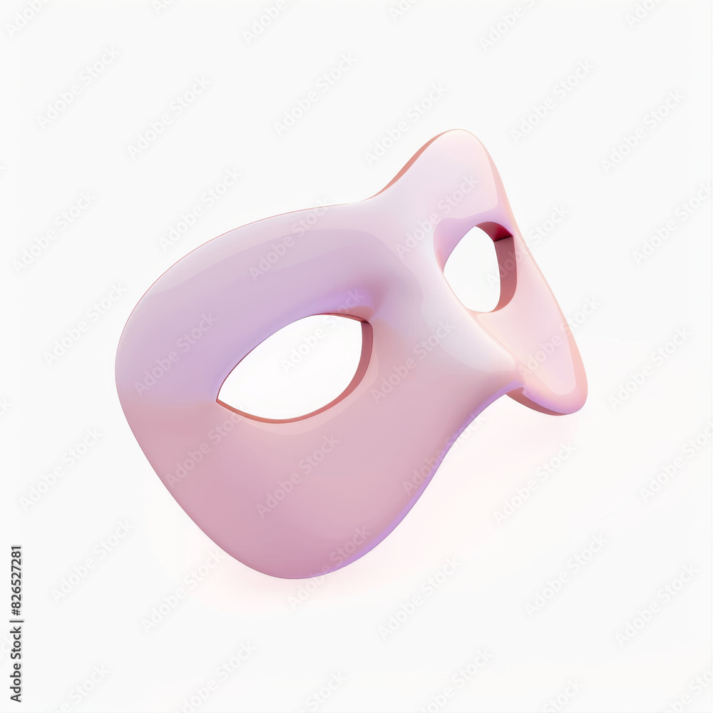 mask icon in 3D style on a white background mask icon in 3D style on a white background
