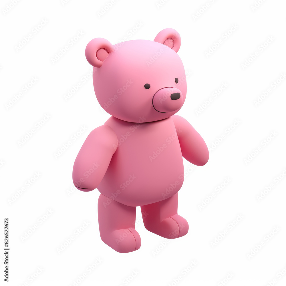 bear icon in 3D style on a white background bear icon in 3D style on a white background