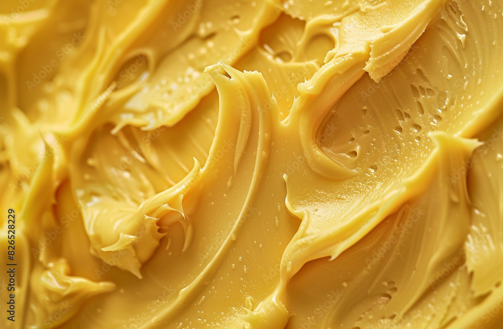 Top view of creamy peanut butter texture Top view of creamy peanut butter texture