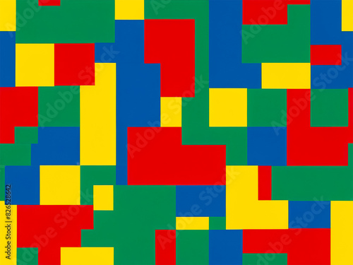 Pile of Colorful Lego Bricks in a Rainbow of Red, Blue, Yellow, and Green