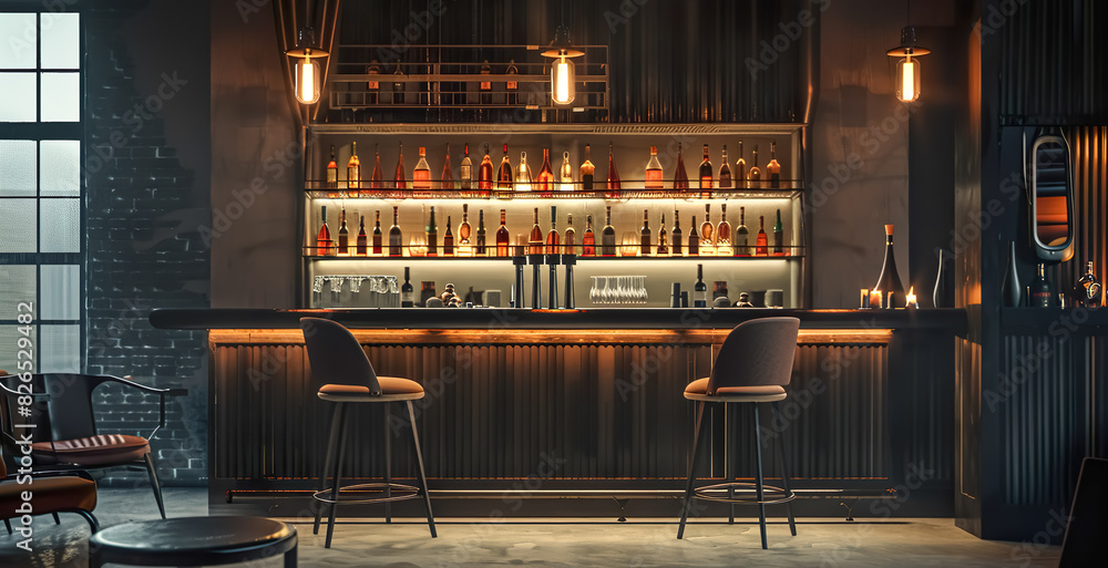 custom made wallpaper toronto digitalSelective focus of contemporary bar counter or nightclub in luxury and elegant style.for background interior design.drinking concepts ideas