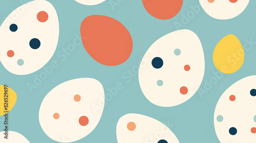 Abstract Image, Colorful Eggs, Pattern Style Texture, Wallpaper, Background, Cell Phone and Smartphone Cover, Computer Screen, Cell Phone and Smartphone Screen, 16:9 Format - PNG