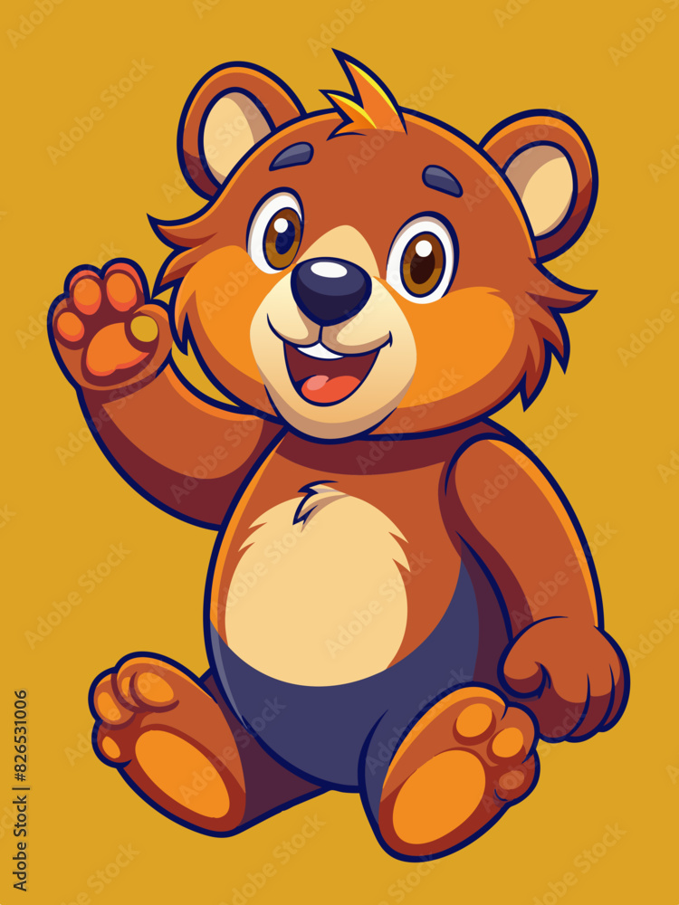 Fototapeta premium teddy bear cartoon