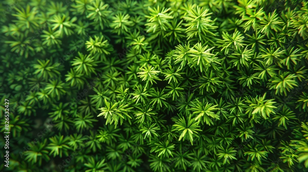 Close up of a background of verdant moss