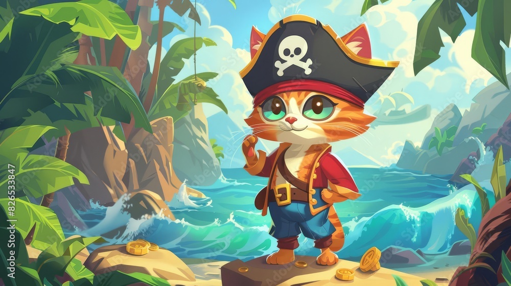 Ahoy there! Meet Captain Catbeard, the most adorable pirate on the seven seas